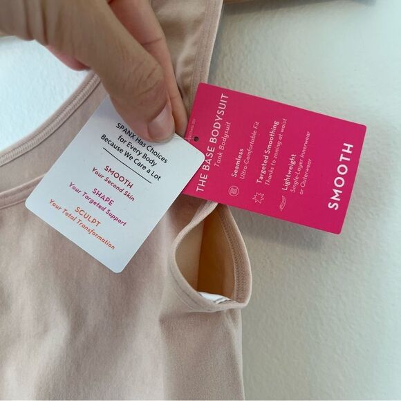 SPANX Smooth The Base Bodysuit in Tan NEW Size XL Sleeveless - Picture 8 of 10